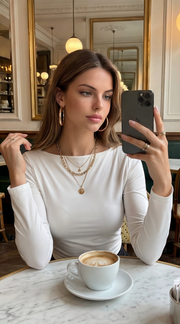 Top asymétrique élégant en dentelle