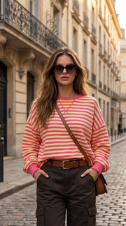 T-shirt à rayures élégant