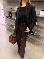 Pantalon Suédine Choco