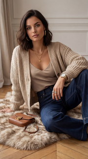 Jean brut poche léopard