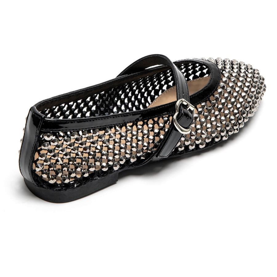 Ballerines résille strass