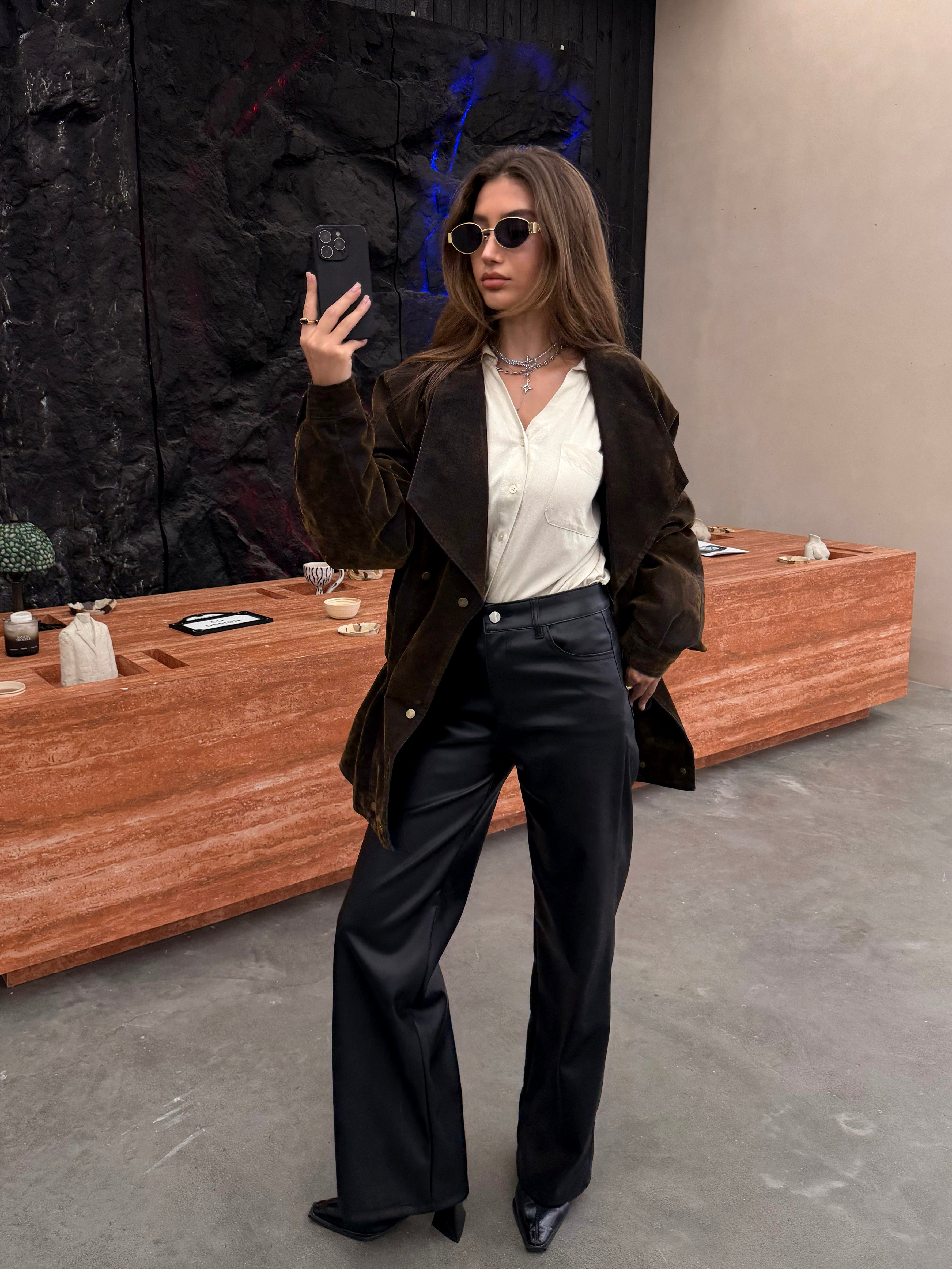 Pantalon en Simili Cuir