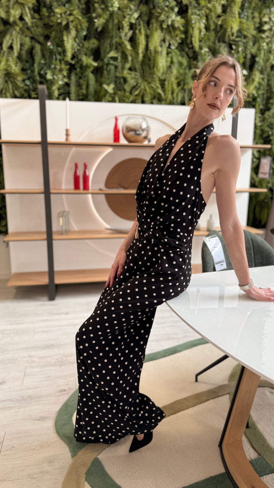 Combinaison pantalon à pois