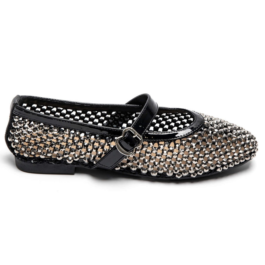 Ballerines résille strass