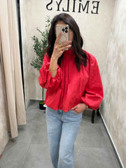 Blouse rouge dos nu