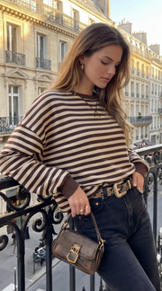 T-shirt à rayures élégant