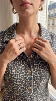 Robe courte léopard