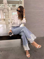 Jeans dentelle
