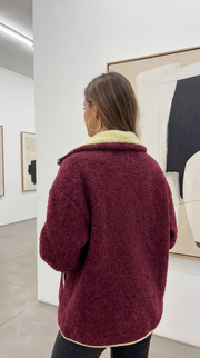 Chaqueta Sherpa con cremallera