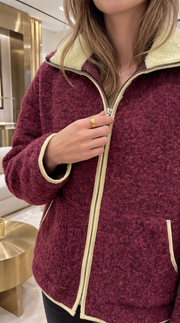 Chaqueta Sherpa con cremallera