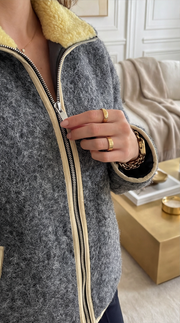 Chaqueta Sherpa con cremallera