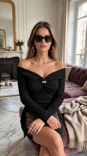 Robe tendance à manches longues