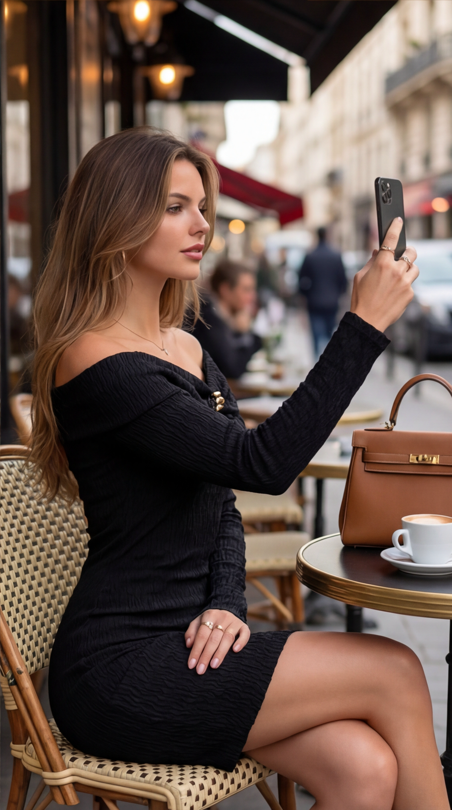 Robe tendance à manches longues