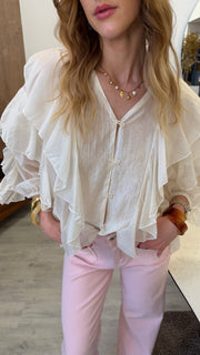 Chemise Légère à Franges Bohème Chic