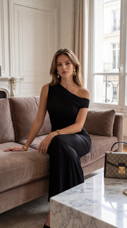 Robe longue moulante