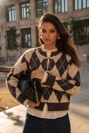 Pull Inès Marron