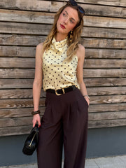 Top petit pois satiné