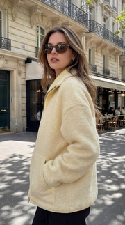 Chaqueta Sherpa con cremallera