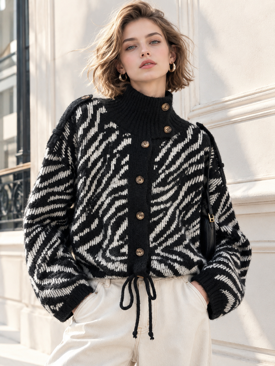 Pull Brune Zebre