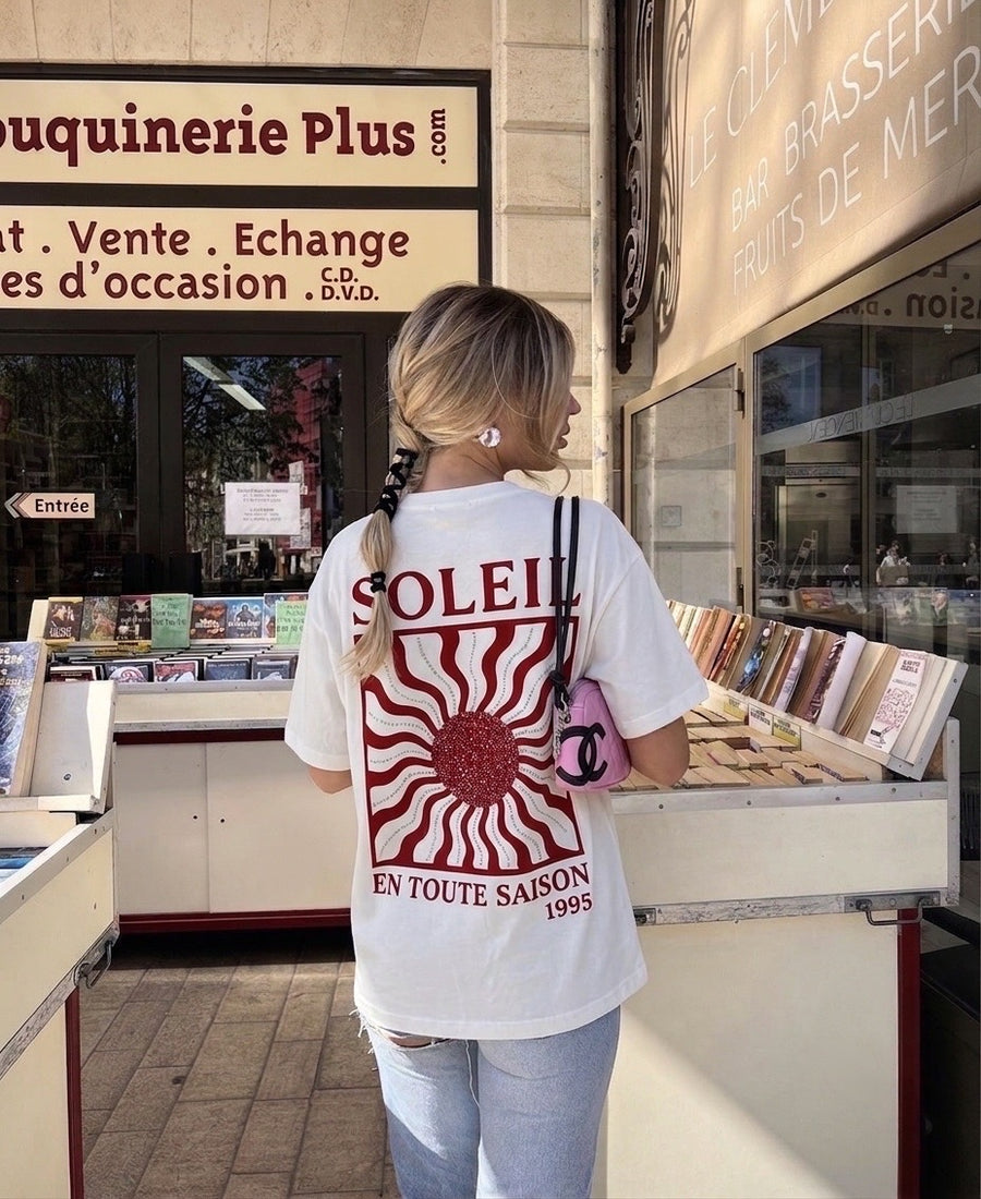 T-shirt SOLEIL Bordeaux