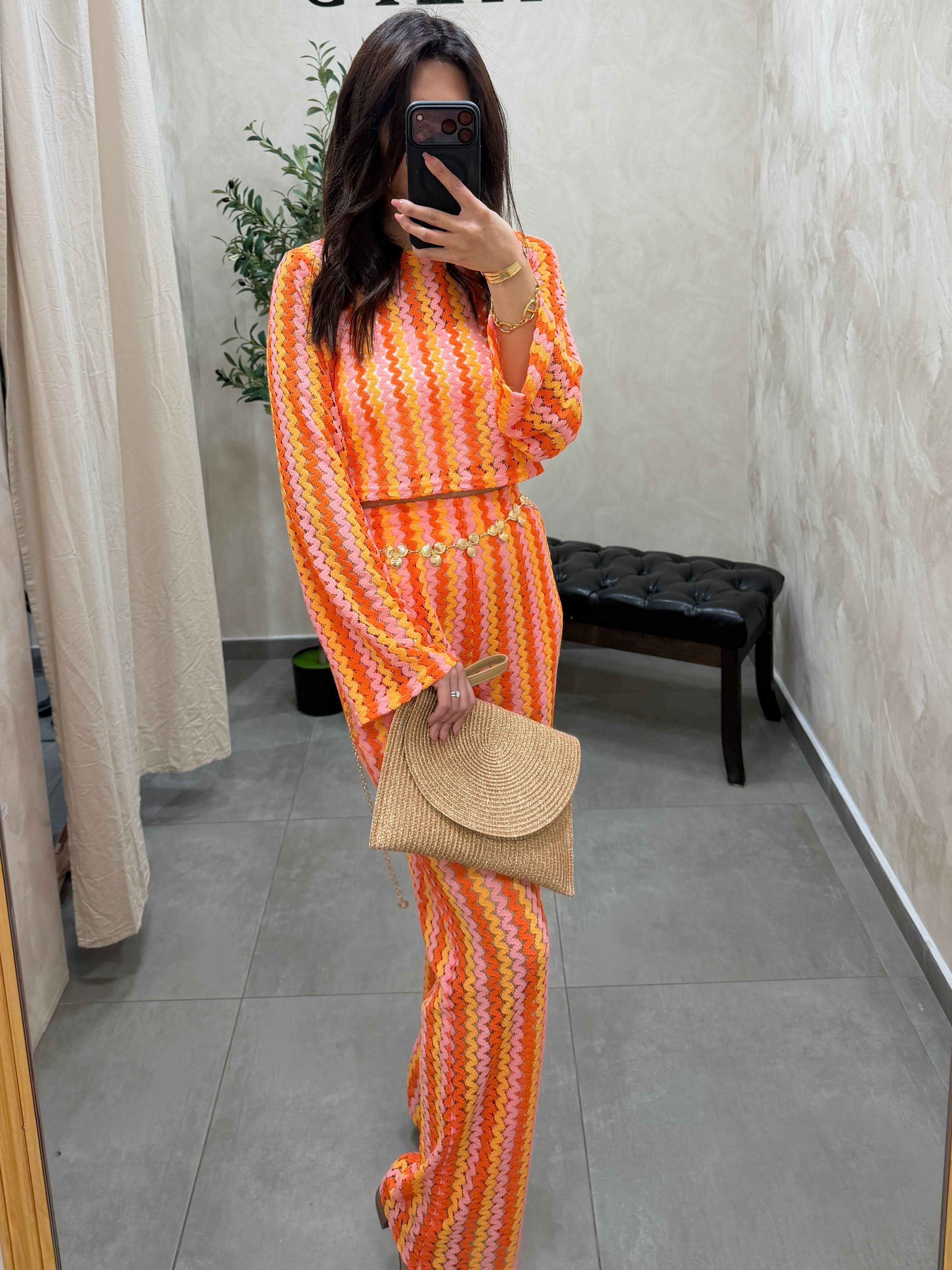 Pantalon crocheté