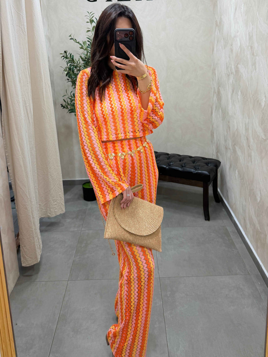 Pantalon crocheté