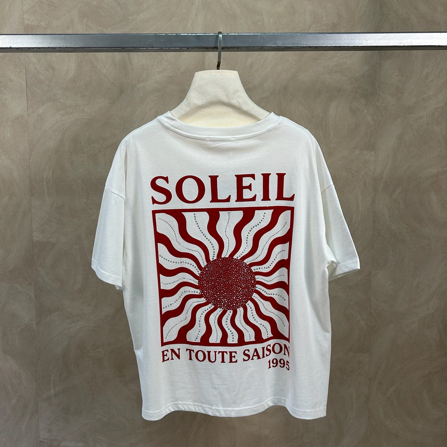 T-shirt SOLEIL Bordeaux