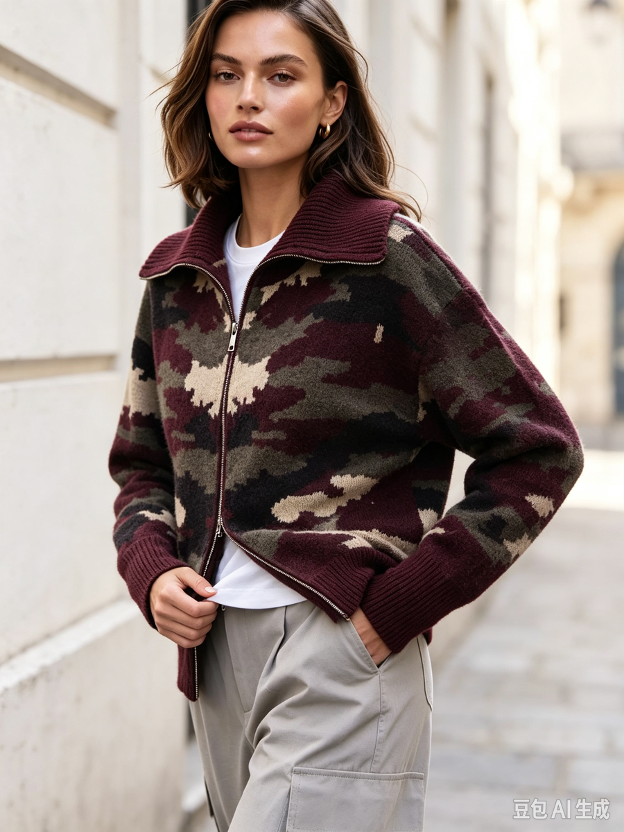 Gilet Clarisse Camouflage