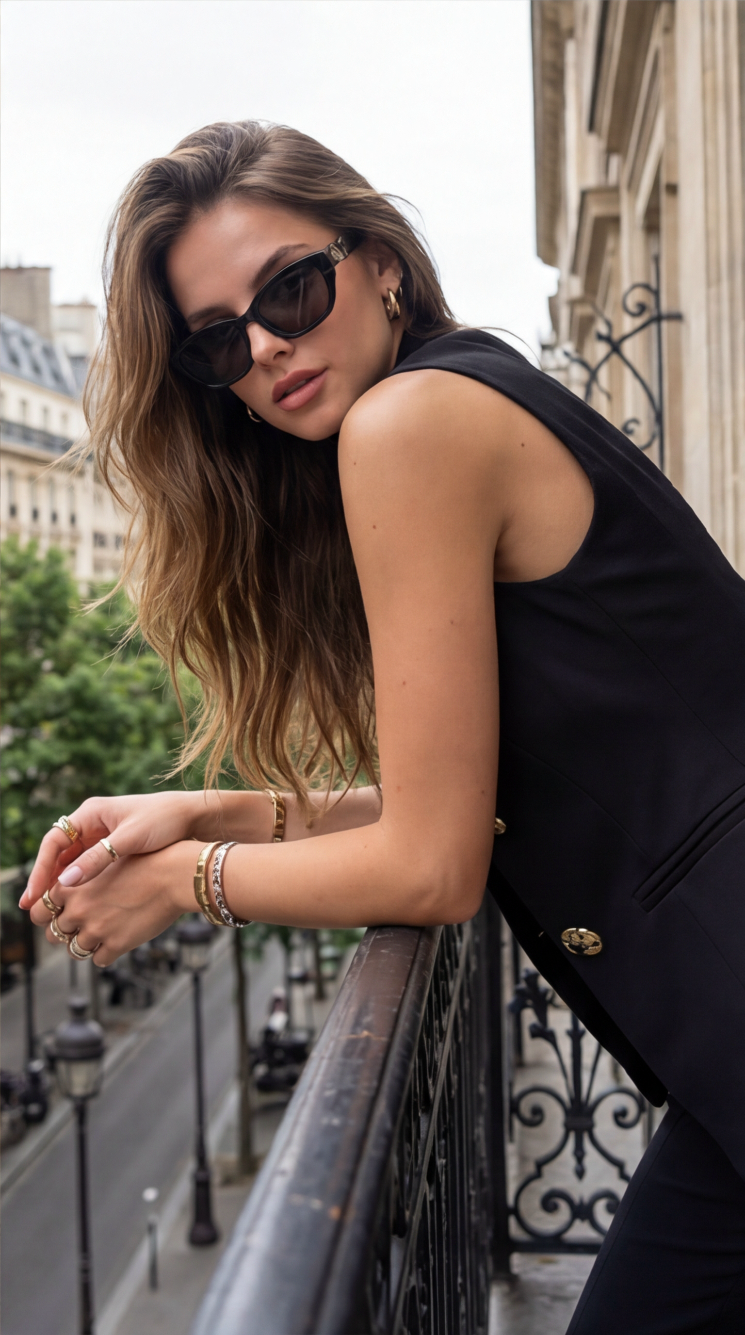 Blazer sans manches élégant