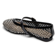 Ballerines résille strass