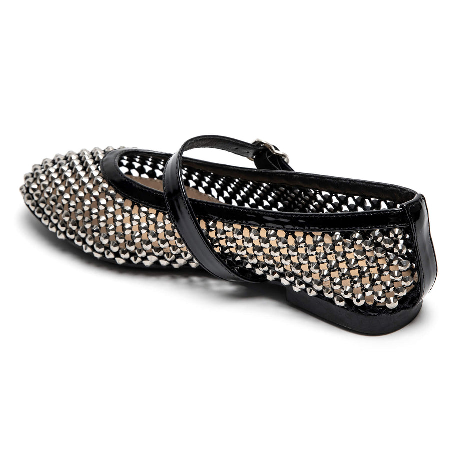 Ballerines résille strass
