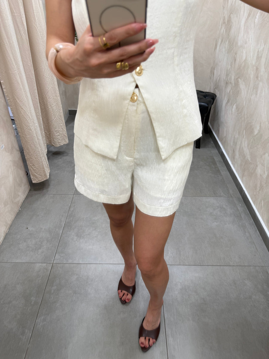 Short écru Jade