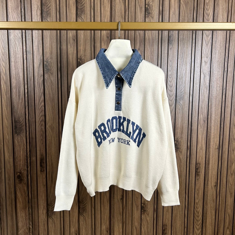 Pull BROOKLYN en jeans