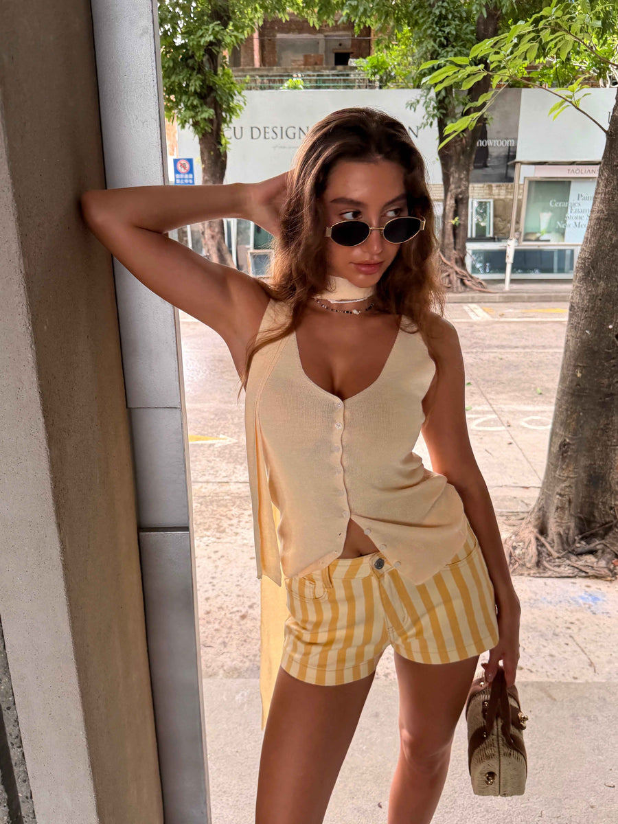 Short rayé