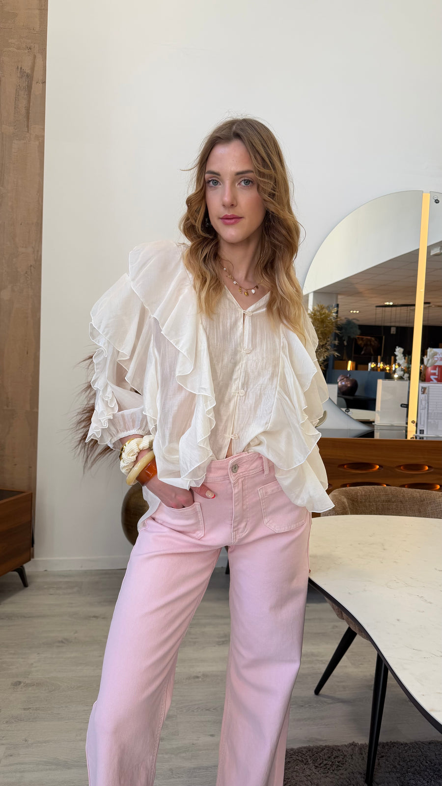 Chemise Légère à Franges Bohème Chic