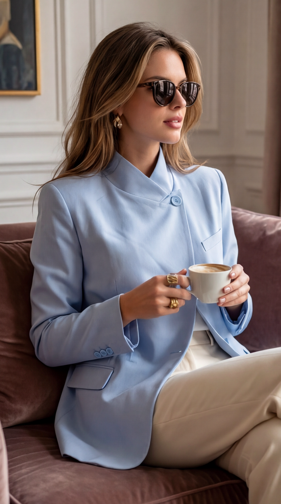 Blazer asymétrique élégant