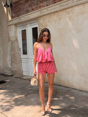 Short rayé