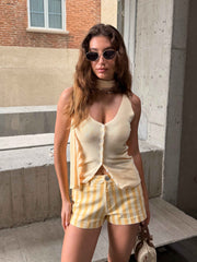 Short rayé