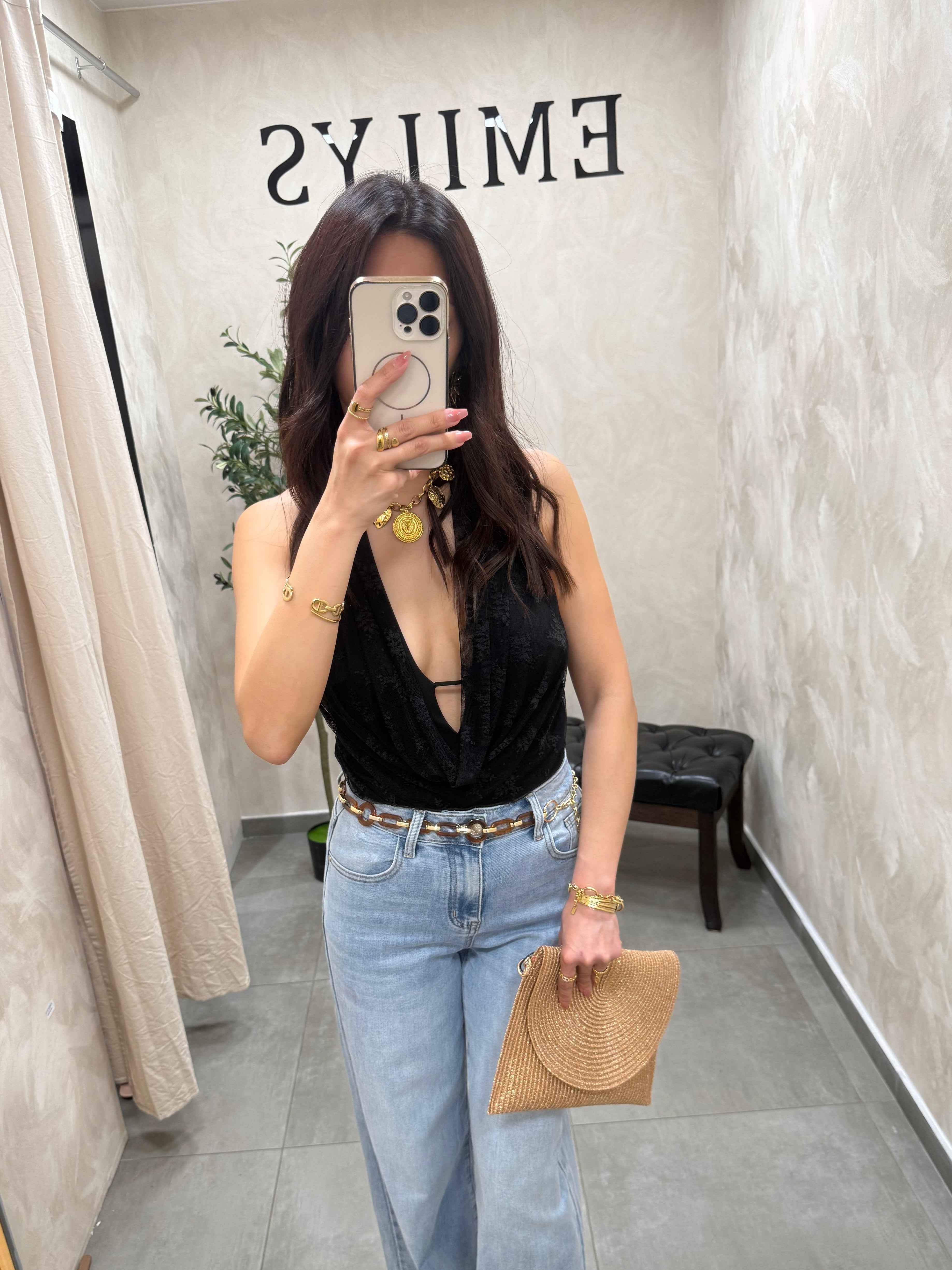 Body en dentelle noir