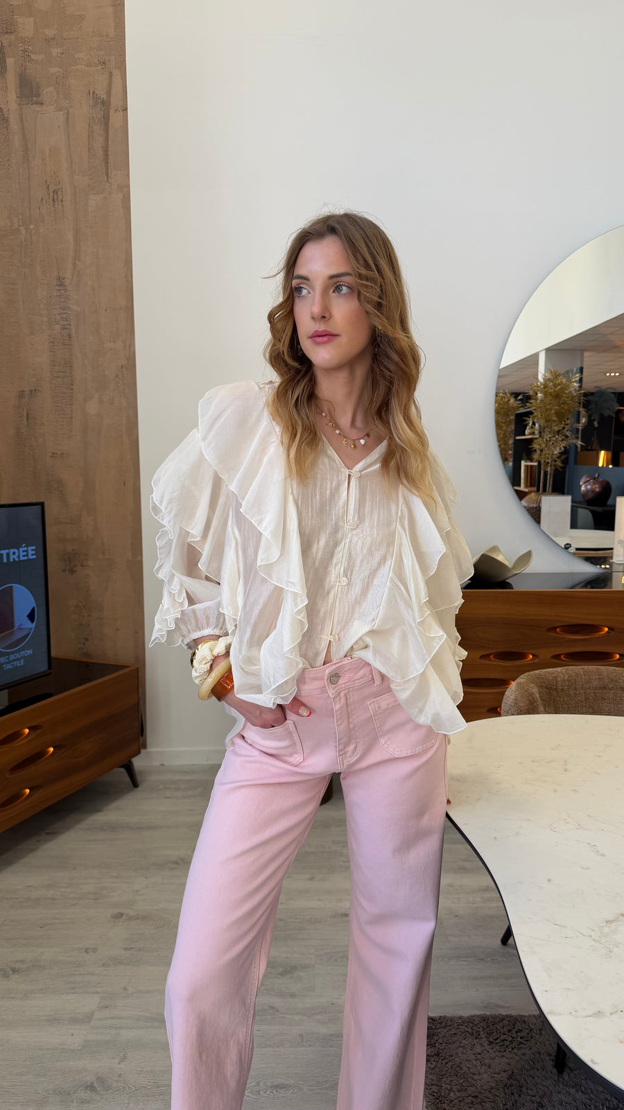 Chemise Légère à Franges Bohème Chic