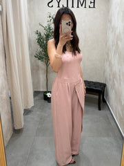 Combinaison pantalon rose