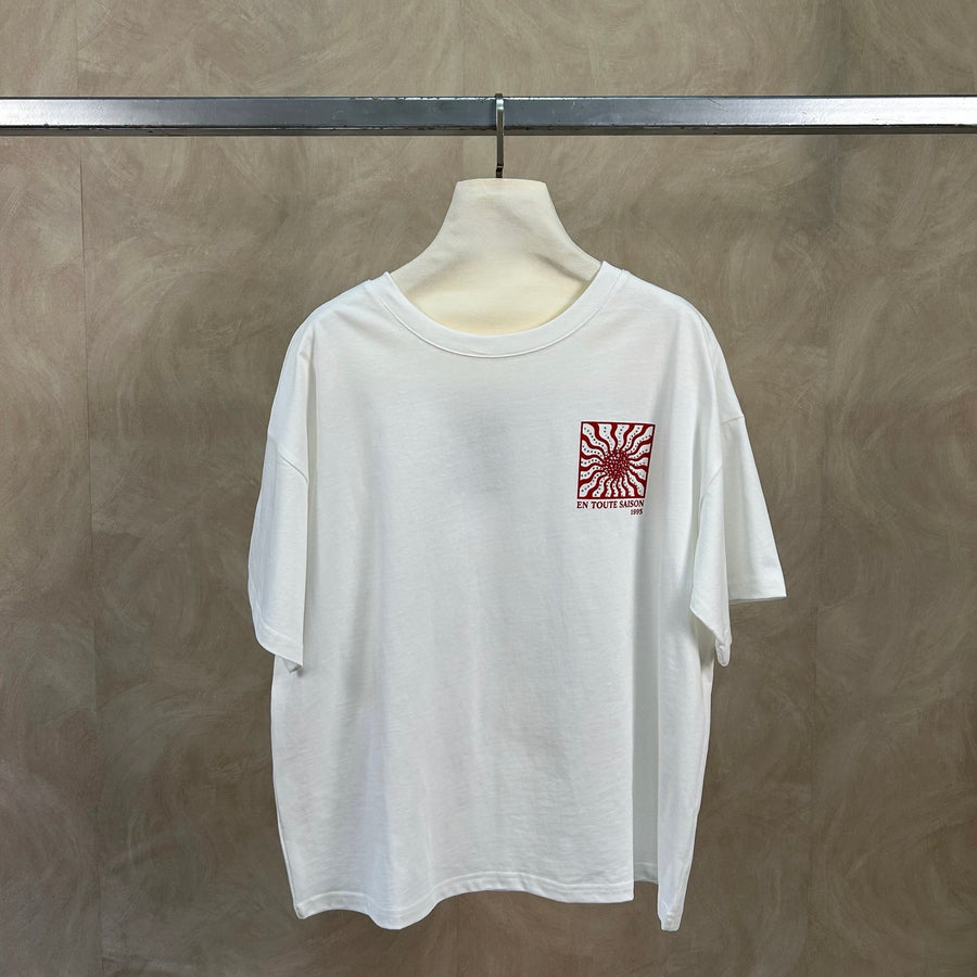 T-shirt SOLEIL Bordeaux