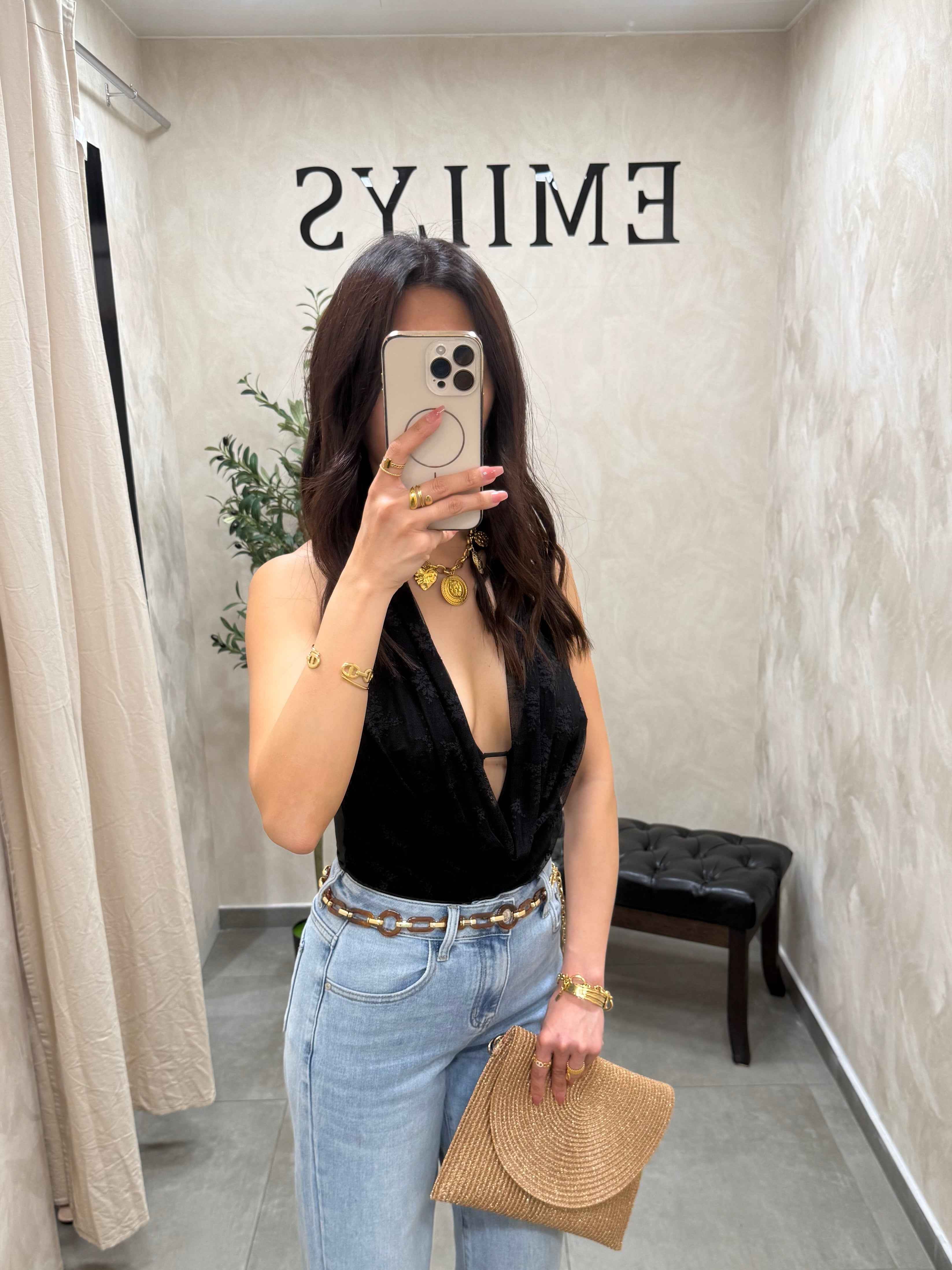 Body en dentelle noir