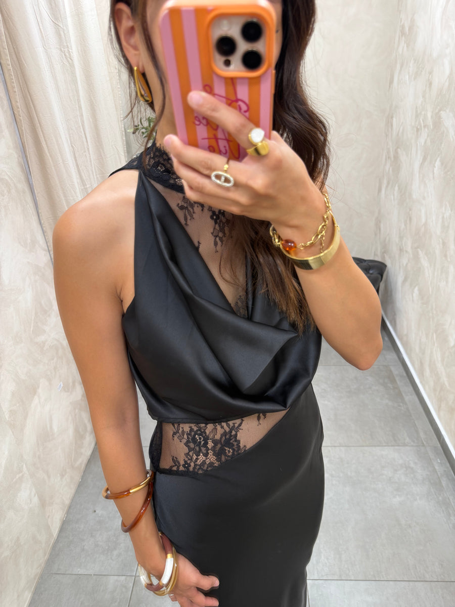 Robe en satin Alizé