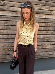 Top petit pois satiné