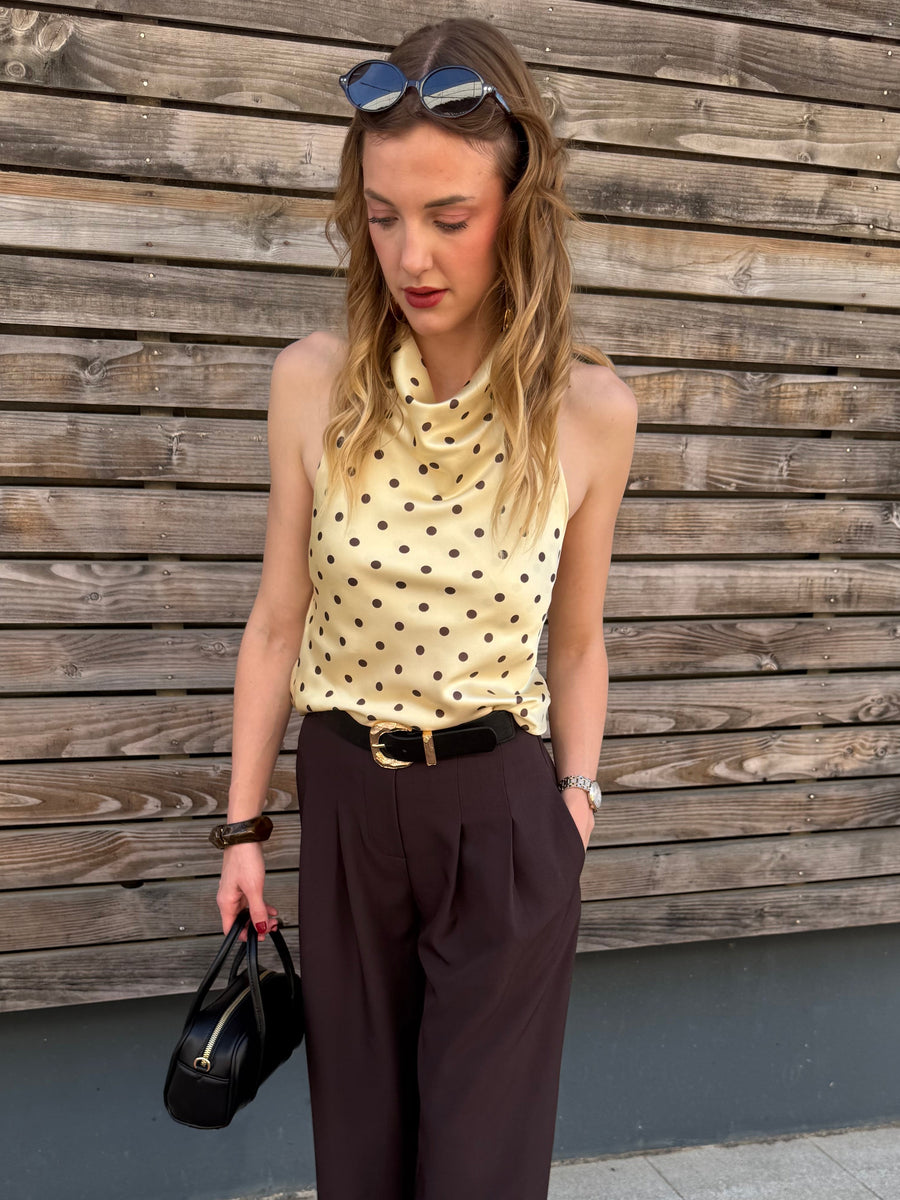 Top petit pois satiné