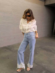 Jeans dentelle