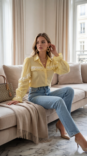 Chemise dos nus dentelle