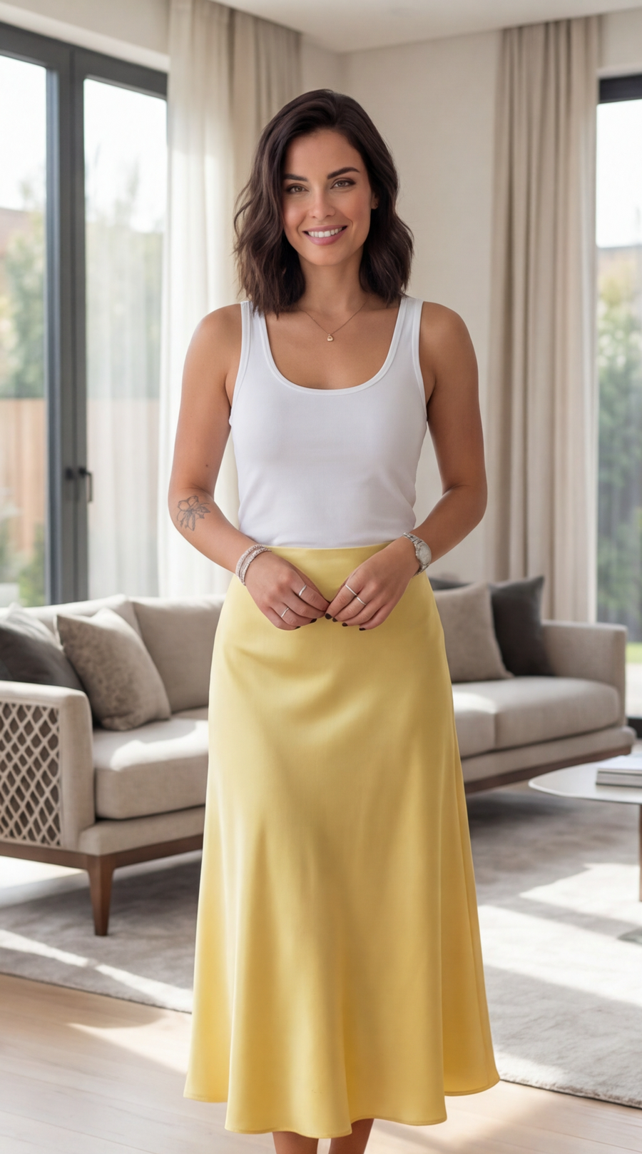 Jupe Longue Satinée Élégante - Chic & Tendance pour Toutes les Occasions