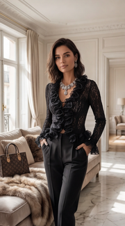 Top dentelle féminin et élégant - Un indispensable pour votre garde-robe